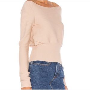 Revolve L’Academie Kendra Sweater in Nude